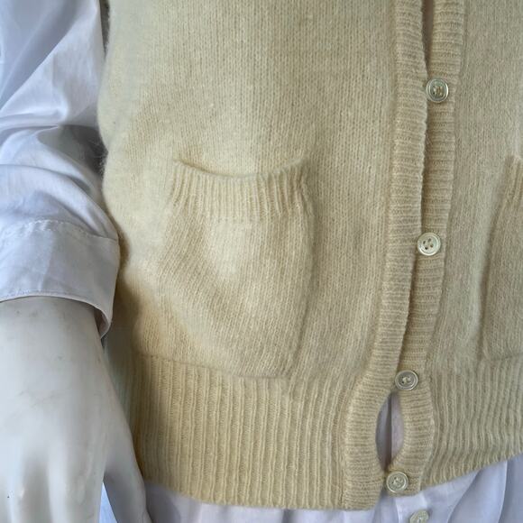 🔥VTG Robert Scott Lambswool Angora Y2K Classic Preppy Academia Grandmacore Vest - Picture 8 of 12